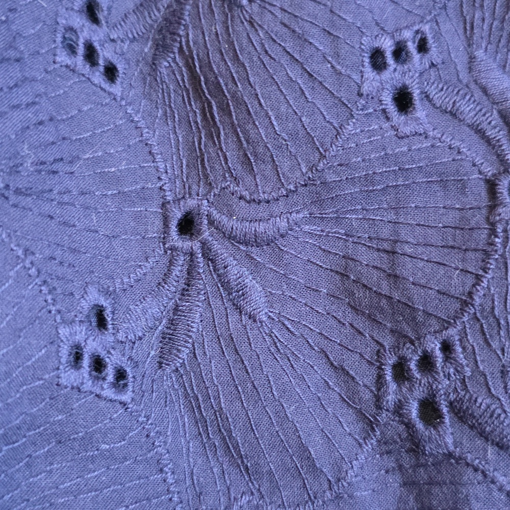 Lulu's Navy Eyelet Smocked Sundress - Picture 7 of 16
